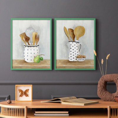 Wrought Studio Cottage Kitchen I-Premium Framed Print -Ready to Hang - No Nails Required - No Nails Required
