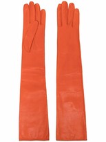 Thumbnail for your product : Manokhi Long-Length Leather Gloves