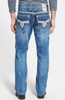 Thumbnail for your product : Rock Revival 'Rogan' Bootcut Jeans (Medium Blue)