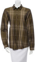 Thumbnail for your product : Burberry Plaid Button-Up Top