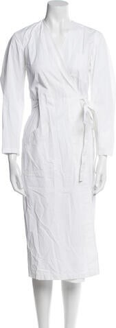 MM6 MAISON MARGIELA V-Neck Midi Length Dress