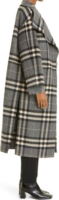 Totême Check Oversize Double Face Wool Coat