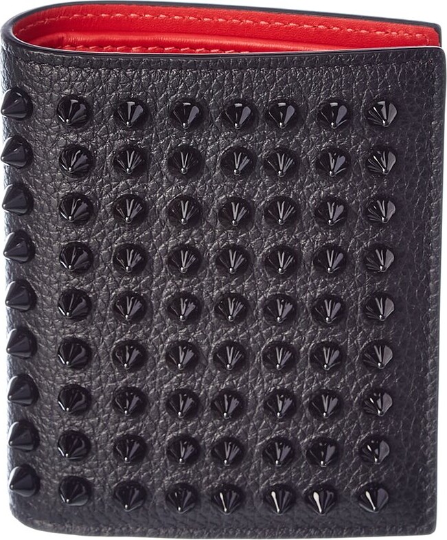 Christian Louboutin Paros Studded Leather Coin Bifold Wallet