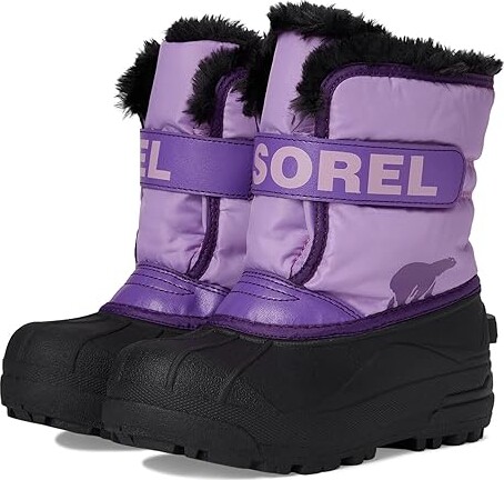 Sorel Kids Childrens Snow Commander (Toddler/Little Kid) Kids Shoes Gumdrop/Purple Violet : 10 Toddler M, Synthetic