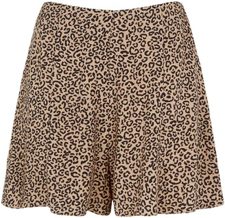 New Look Leopard Print Flippy Shorts