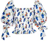 Thumbnail for your product : Caroline Constas Puff Sleeve Smocked top