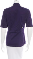 Thumbnail for your product : Gucci Pleated V-Neck Top