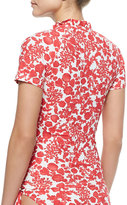 Thumbnail for your product : Tory Burch Lidia Ruffled Printed Surf Shirt