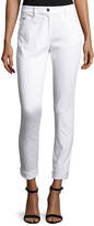 Thumbnail for your product : St. John Bardot Slim-Fit Capri Jeans, Bianco