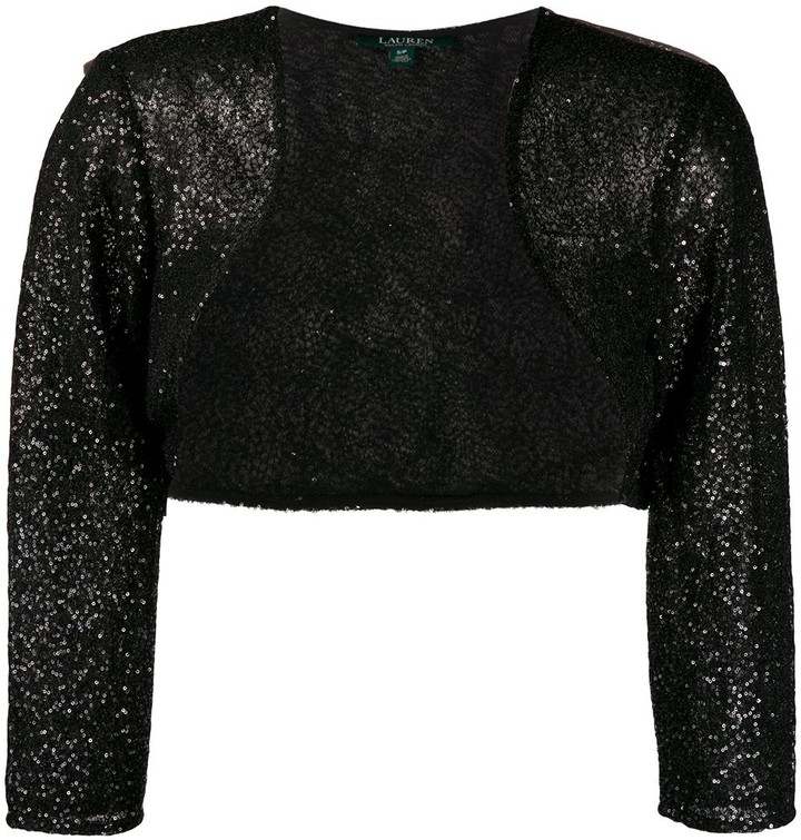 Lauren Ralph Lauren Sequin-Embellished Bolero Jacket - ShopStyle