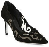 Thumbnail for your product : Rene Caovilla Illusion Suede Pumps