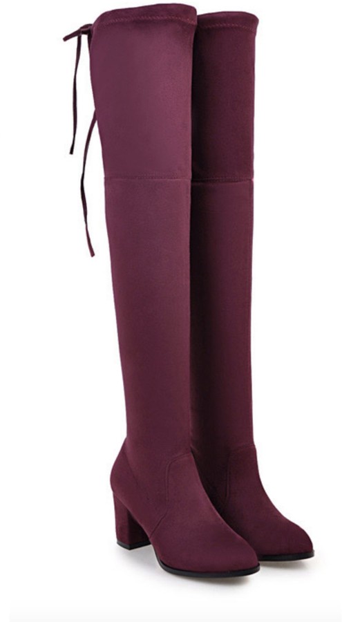 colorful over the knee boots
