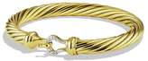 Thumbnail for your product : David Yurman Cable Buckle Bracelet with Diamonds and Gold