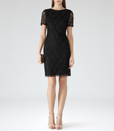 Thumbnail for your product : Reiss Romy LACE OVERLAY DRESS