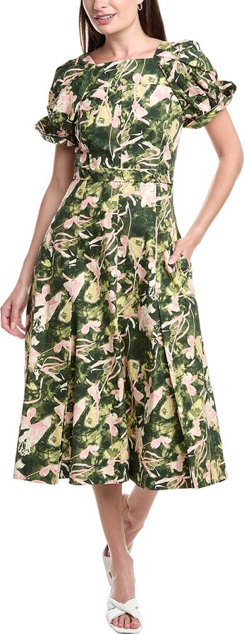 3.1 Phillip Lim Collapsed Bloom Midi Dress
