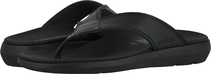 Mephisto Charly Men's Sandals Black Grain : EU 41 (US Men's 7) D - Medium Leather