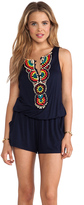 Thumbnail for your product : Nanette Lepore Beach House Beads Romper
