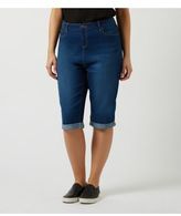 Thumbnail for your product : New Look Inspire Blue Denim Knee Length Shorts