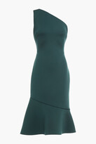 Thumbnail for your product : Badgley Mischka One-shoulder Fluted Scuba Dress