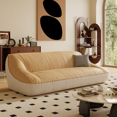 Ebern Designs Italian Simple and Light Luxury Living Room Sofa