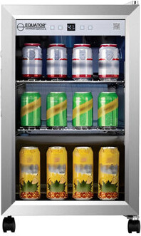 Equator Advanced Appliances Equator 2.3cf Outdoor/Indoor Refrigerator IPX4 SS Builtin/FS 85 Cans Quiet 42dB