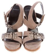Thumbnail for your product : Pierre Hardy Suede Wedge Sandals
