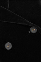 Thumbnail for your product : Tomas Maier Double-breasted Velvet Blazer - Black