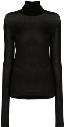 fine knit polo neck