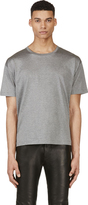 Thumbnail for your product : Valentino Heathered Grey Single Stud T-Shirt