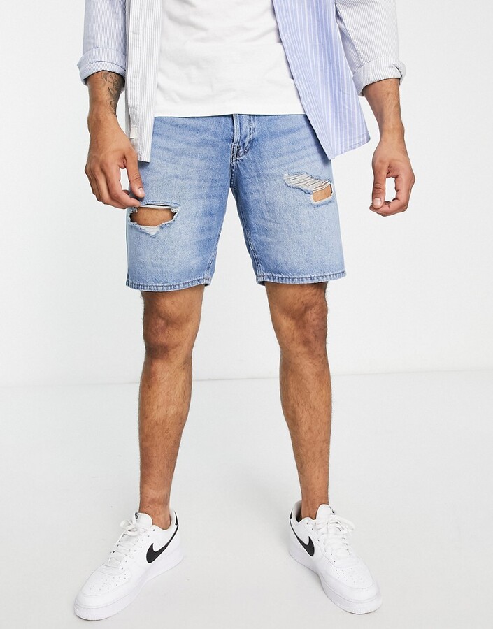 Jack and Jones Men's Blue Shorts | ShopStyle