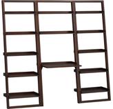 Thumbnail for your product : Sloane Java Leaning Desk with Two 25.5" Bookcases