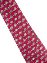 Thumbnail for your product : Hermes Silk Jockey Hat Print Tie