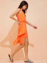 Thumbnail for your product : Halston Asymmetric Drape Silky Georgette Dress