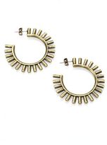 Thumbnail for your product : Giles & Brother Antiqued Spike Hoop Earrings/3