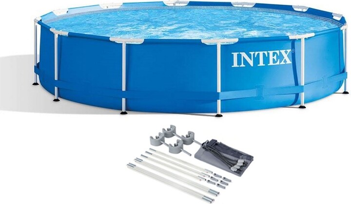 Intex 28210EH 12 Foot x 30 Inch Above Ground Swimming Pool that Fits up to 6 People with Easy