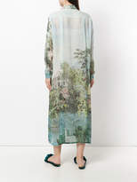 Thumbnail for your product : Antonio Marras printed maxi shirt dress
