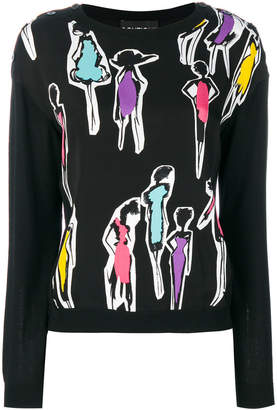 Moschino Boutique embroidered sweater