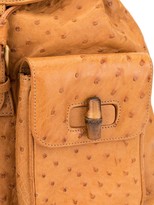 Thumbnail for your product : Gucci Pre Owned Textured Drawstring Backpack