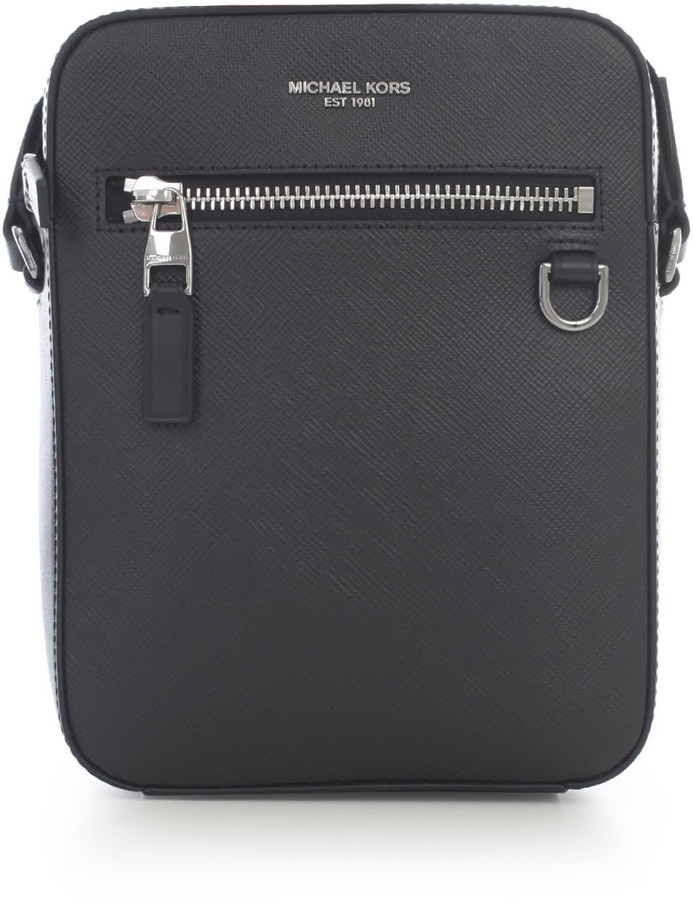 Michael Kors Solid Crossgrain Leather Flight Crossbody Bag ShopStyle