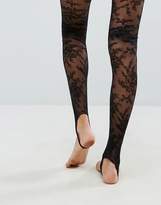 Thumbnail for your product : ASOS Lace Stirrup Tights