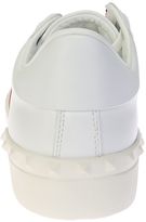 Thumbnail for your product : Valentino Garavani 14092 White Leather Sneakers With Orange Band