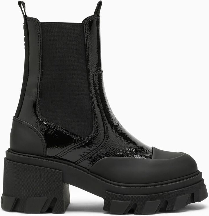 ganni polido zipper boot