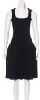 Thumbnail for your product : Alaia Wool-Blend Fit and Flare Dress