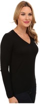 Thumbnail for your product : Lacoste Long Sleeve Cotton Double Overlay V-Neck Sweater
