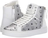 Thumbnail for your product : MCM High Top Lace-Up Visetos Sneaker (Berlin Silver) Women's Shoes