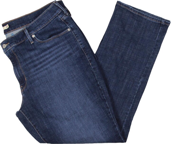 Levi Strauss & Co. Womens Mid Rise Relaxed Fit Straight Leg Jeans
