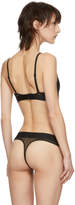 Thumbnail for your product : Calvin Klein Underwear Black Tonal Logo Unlined Triangle Bralette