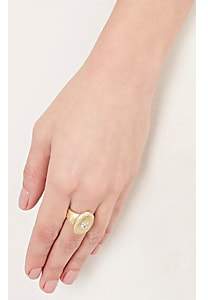 Malcolm Betts Women's Oval Signet Ring - Gold