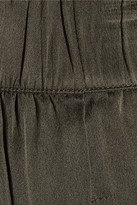 Thumbnail for your product : Enza Costa Sandwashed silk-charmeuse tapered pants