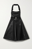 Thumbnail for your product : Junya Watanabe Faux Leather Halterneck Dress - Black